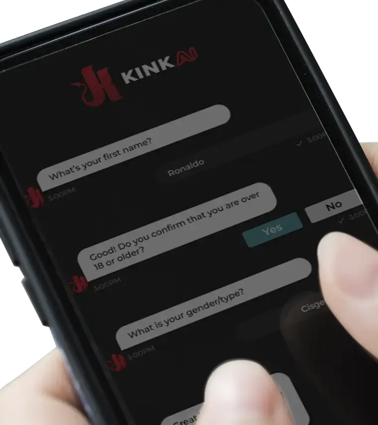 Screenshot of AI chat interface on a mobile device tap to enter into it